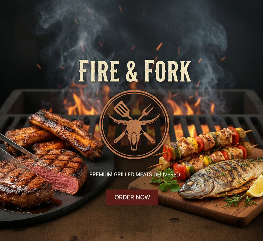 Arranged Food and Objects