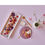 Thumbnail: Coffret de 6 assiettes à dessert rose 18 cm
