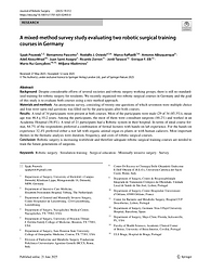 A mixed-method survey study eveluating two robotic surgical training courses in Germany