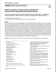 Robotic 3‐arm Roux‐en‐Y gastric bypass: a feasible, safe and cost‐effective approach based on patient selection