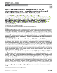 SETY©: A next-generation robotic training platform for safe and autonomous surgery in space — surgical biomechatronics design