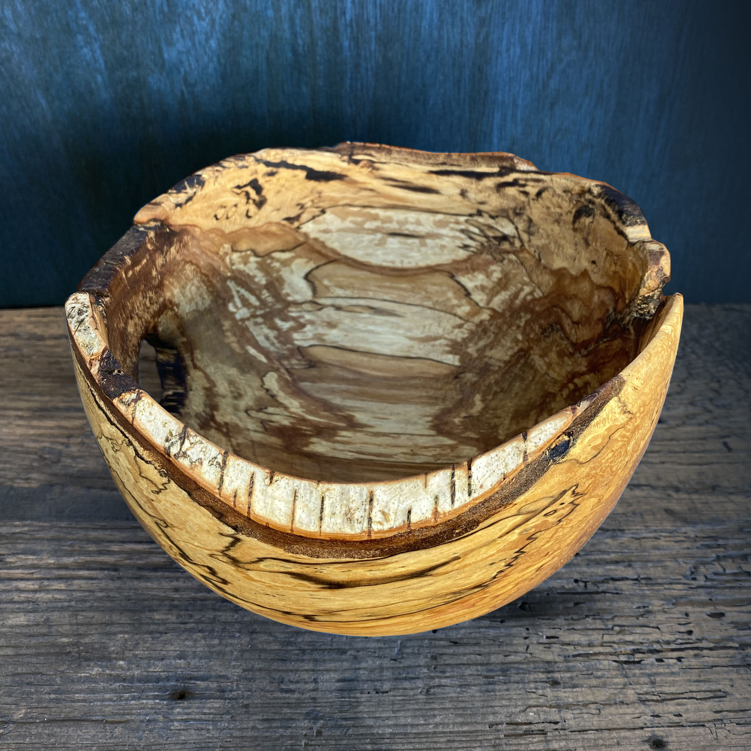 Live Edge Spalted Birch Bowl