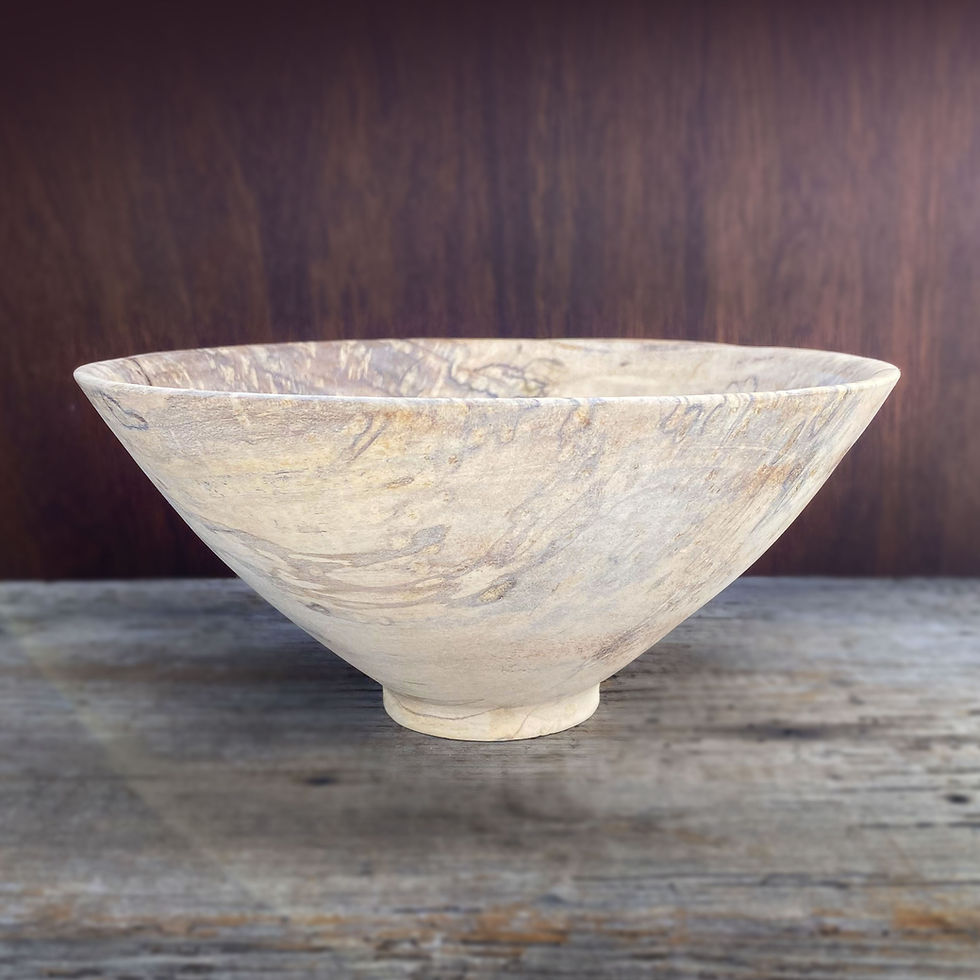 Thumbnail: Spalted Oak Bowl with Whitewash Finish