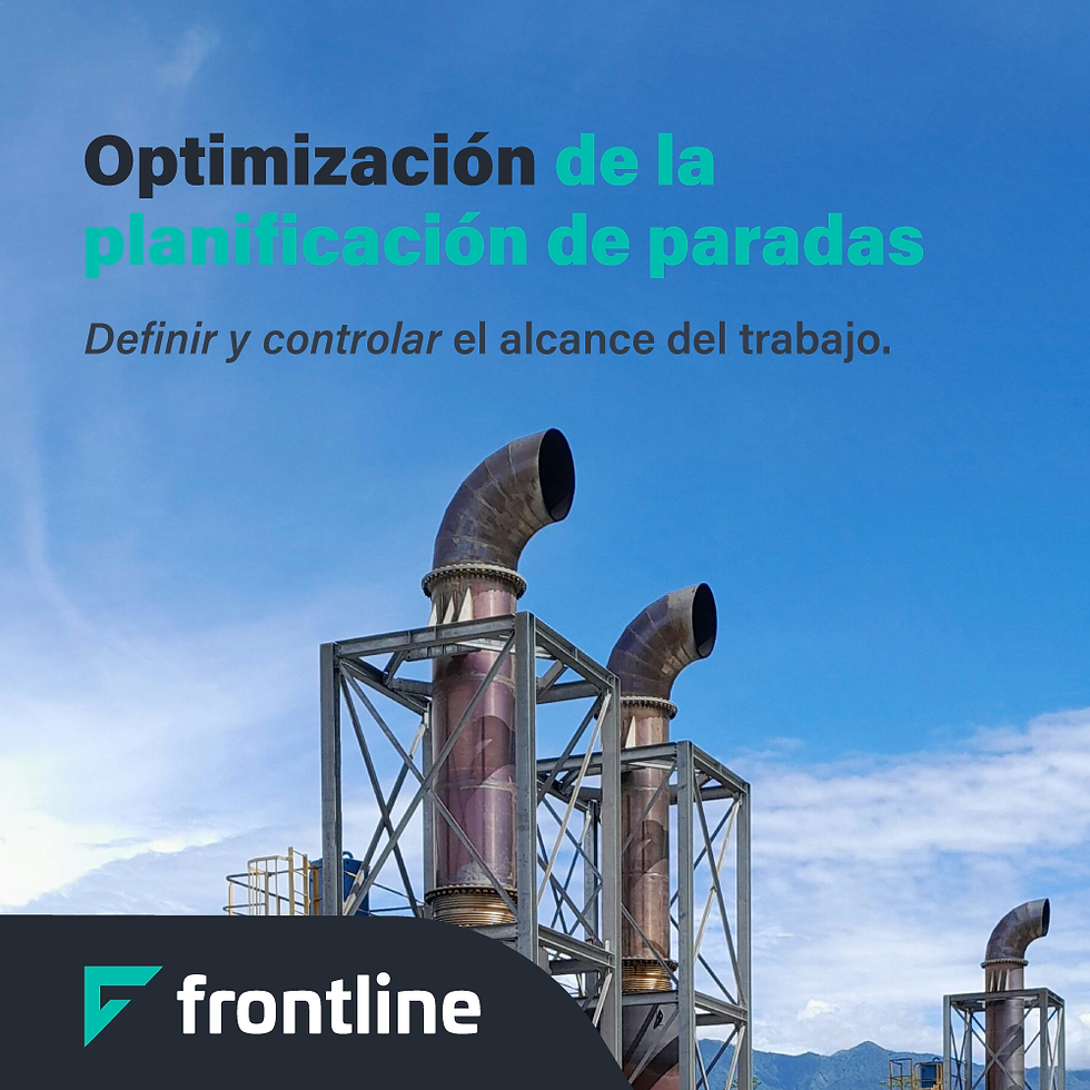 Optimizatión de paradas con Frontline