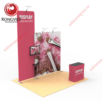 Construction of new technology backdrop - Events Rong Viet Company