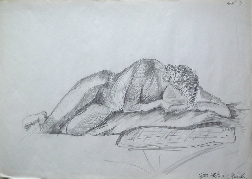 40 min. Nude Drawing