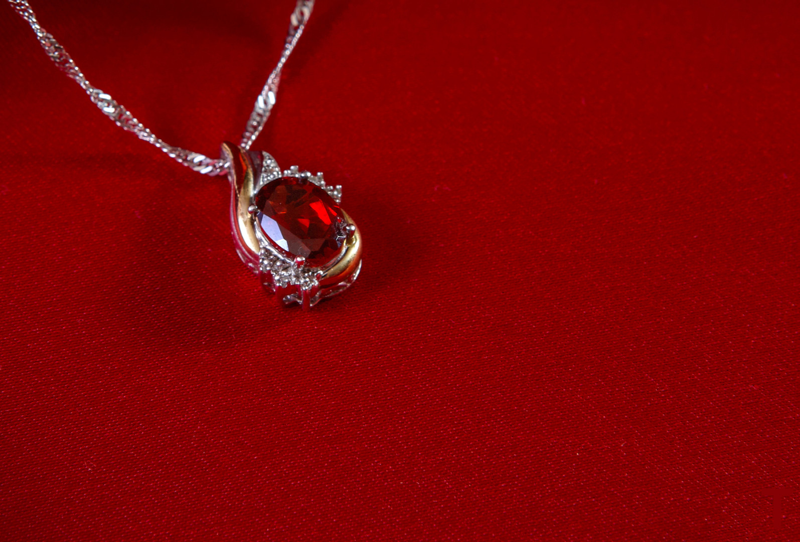Ruby Eclipse Pendant