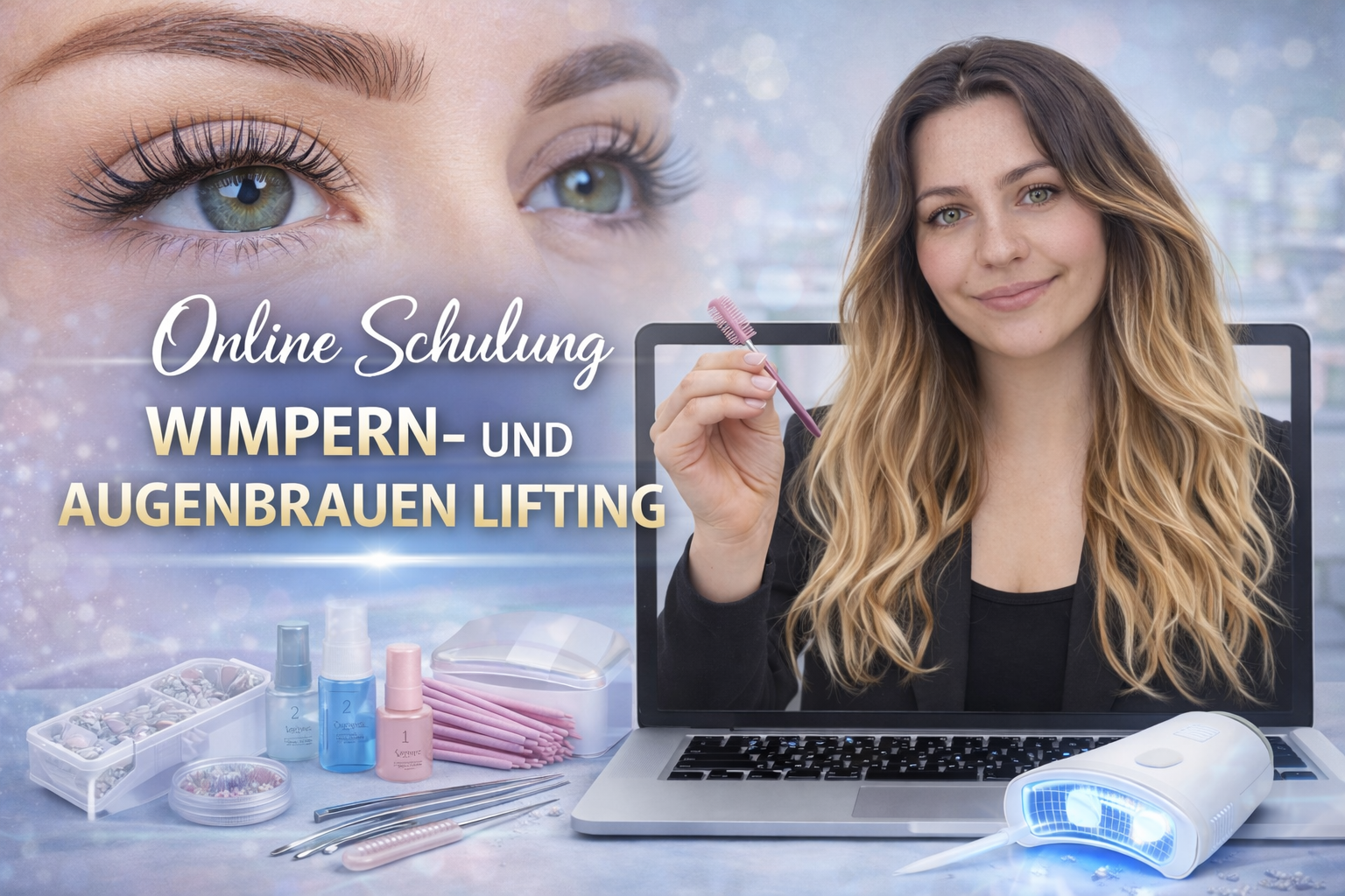 Wimpern- & Augenbrauen Lifting Online Schulung