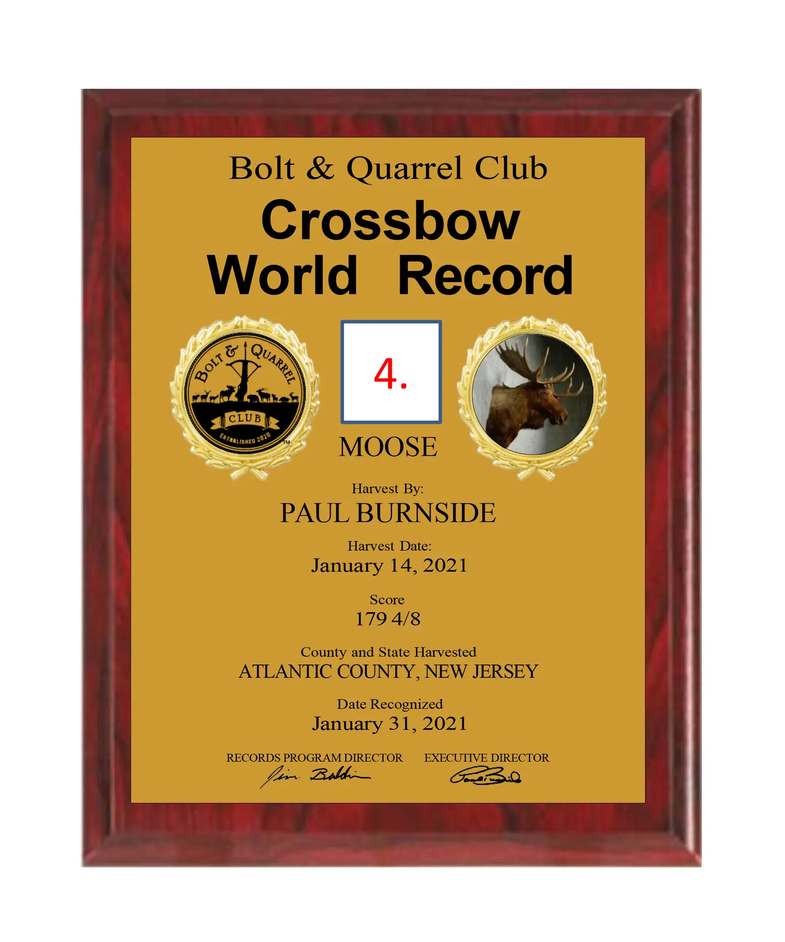 Plaque Store Bolt Quarrel