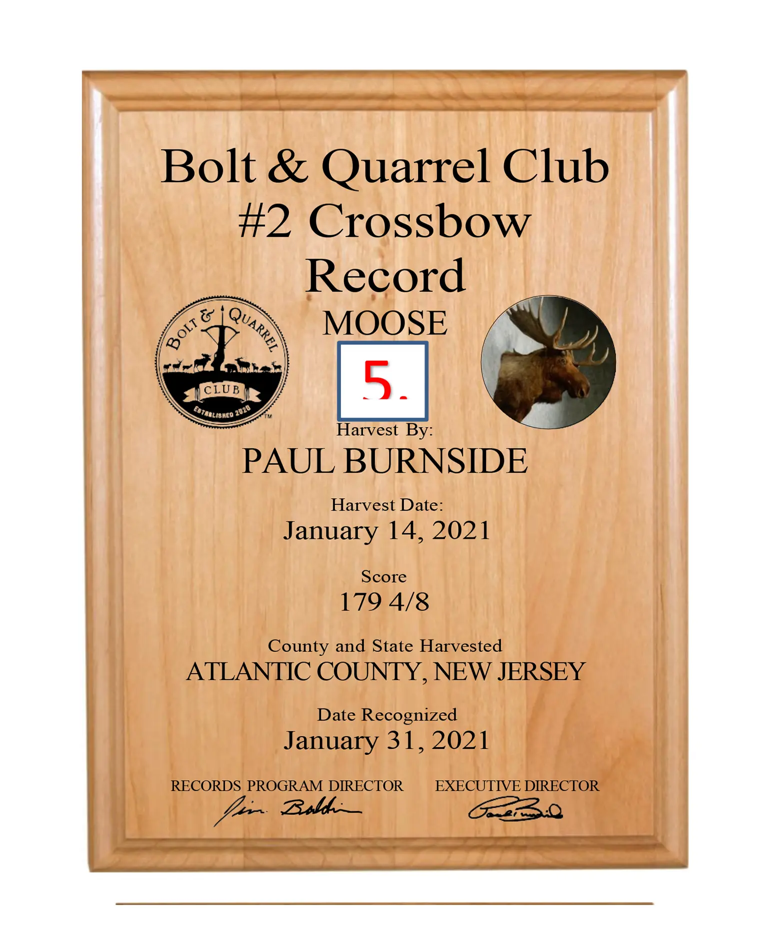 Plaque Store Bolt Quarrel