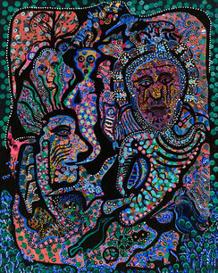 10.Darryl-Brown.Quito_.Bienal.2020.arte_.indigena.ecuador.jorge_.cevallos.escultura.pintur