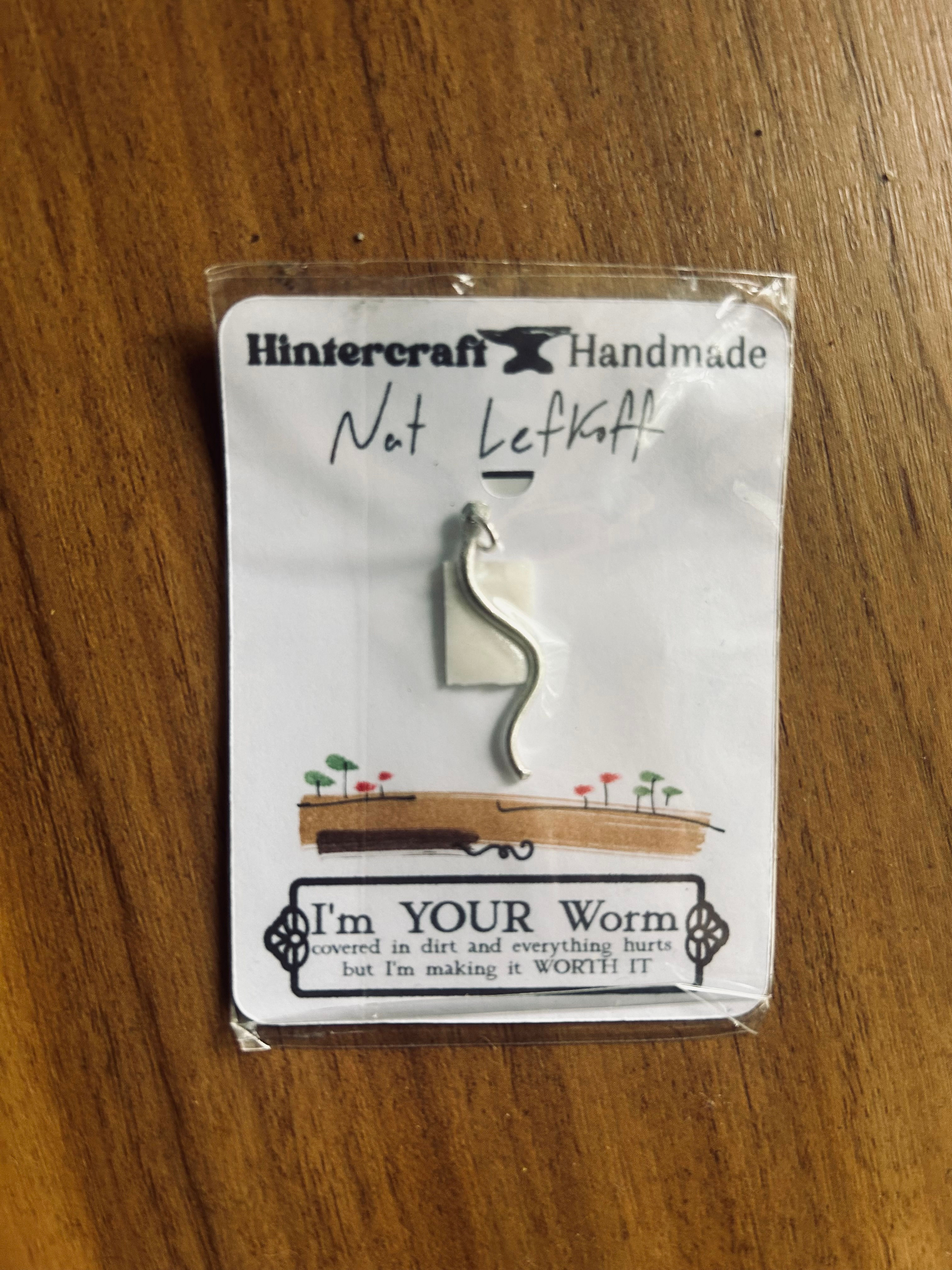 Silver Worm Pendant