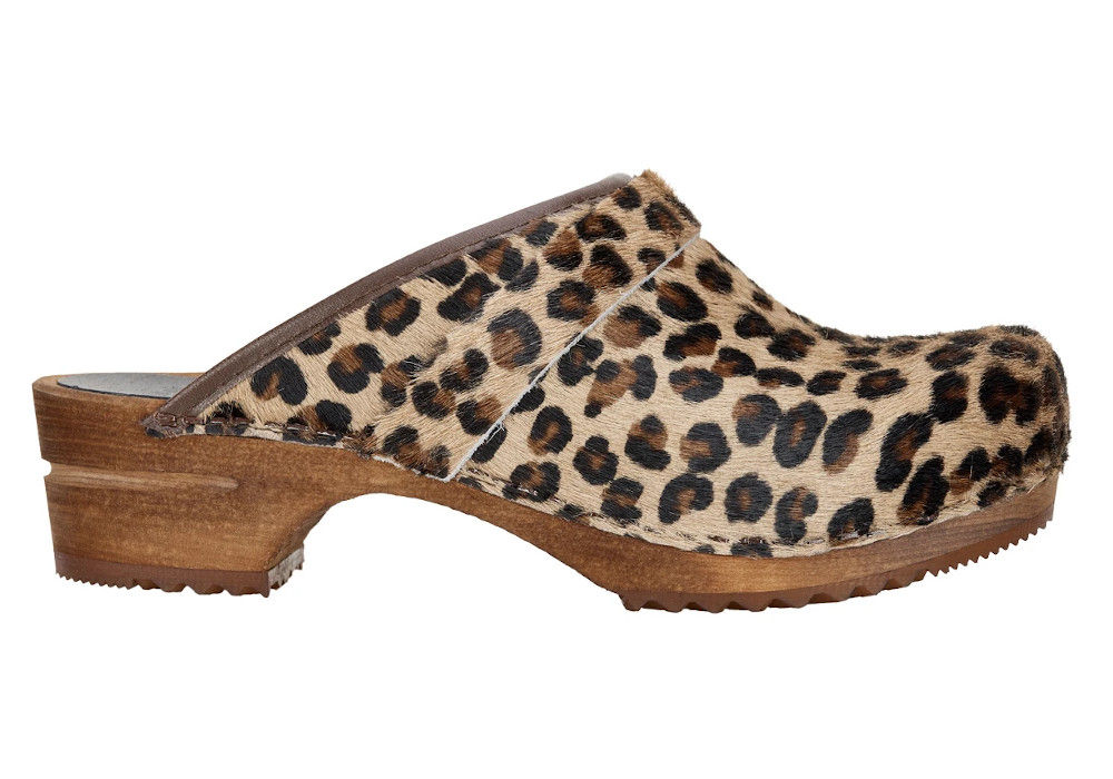 Sanita Dame Træsko - Caroline - Leopard