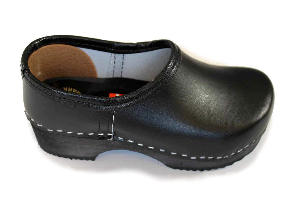 BSM/Combi Børne Træsko - Med Kap - Sort