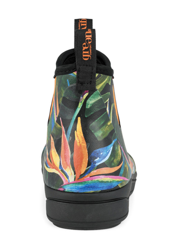 Miniaturebillede: Green Comfort Dame Gummistøvle - Rain Rafaell - Flower Paradise