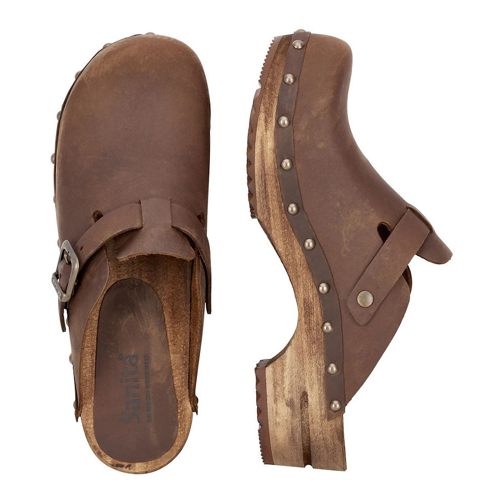 Miniaturebillede: Sanita Dame Træsko - Kristel - Antique Brown