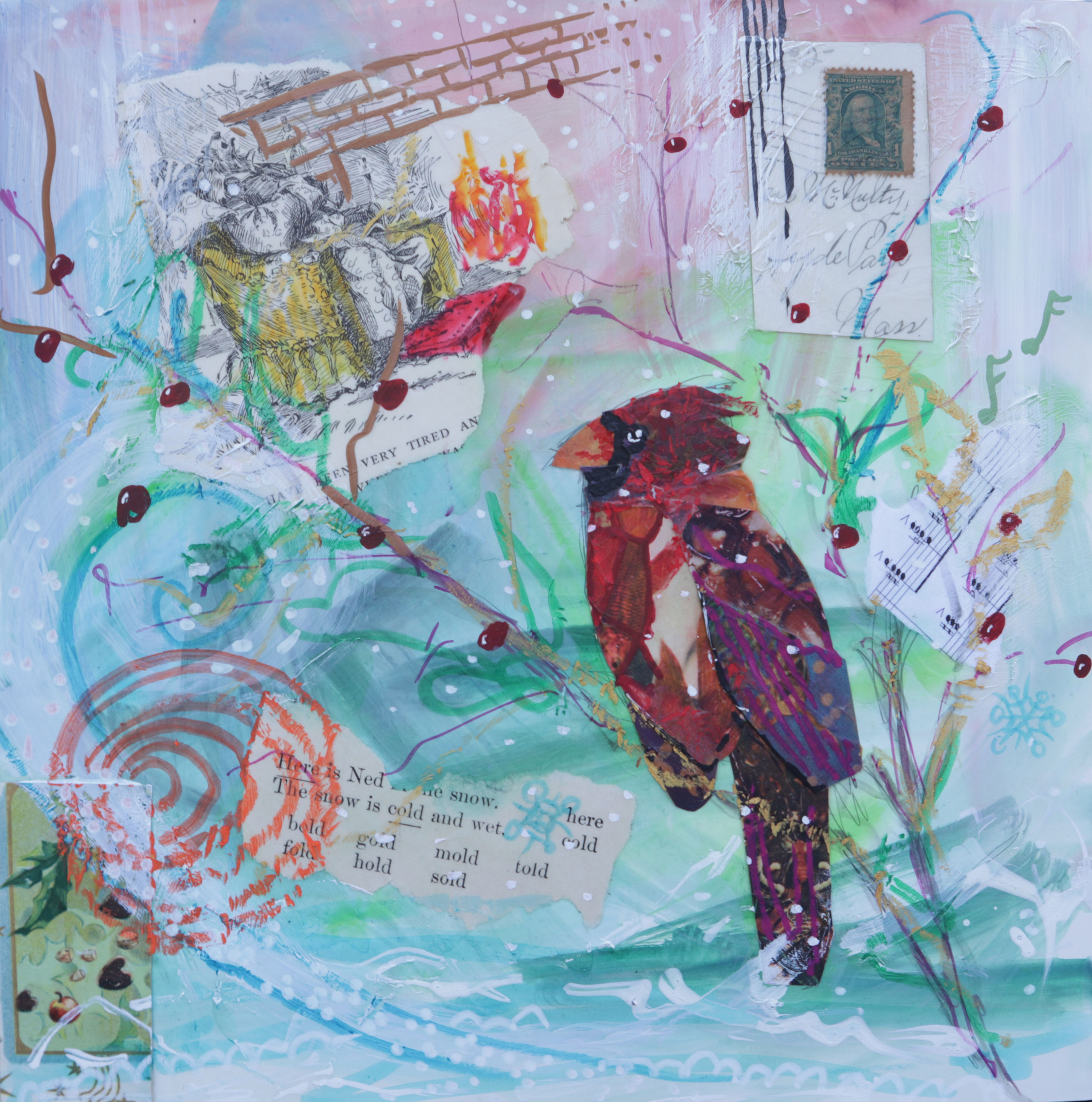 Winter Cardinal Giclee