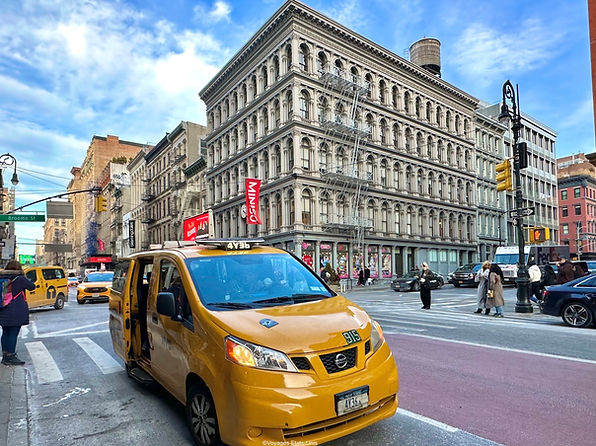 Taxis jaunes New-Yorkais