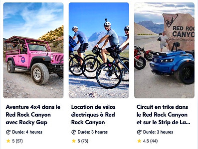 Réservez vos excursions au Red Rock Canyon NCA sur Get Your Guide 