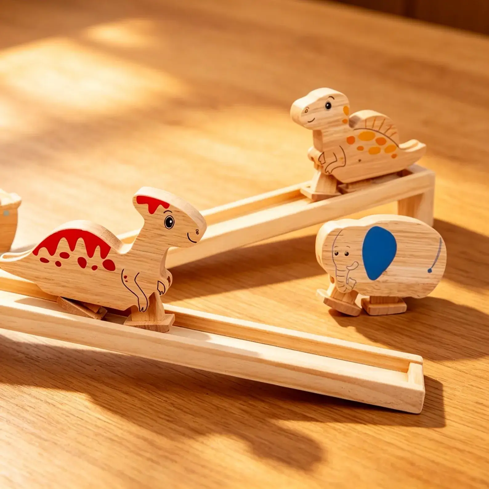 Wooden Walking Animal Toy – Montessori Push-Along Toddler Learning Toy