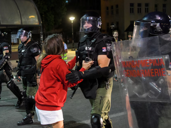 Serbian Police Crack Down on Latest Anti-Government Protests