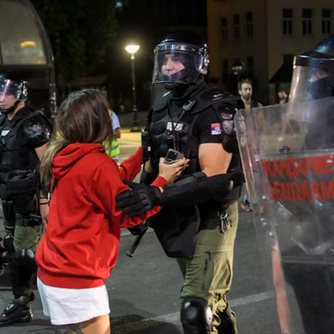 Serbian Police Crack Down on Latest Anti-Government Protests