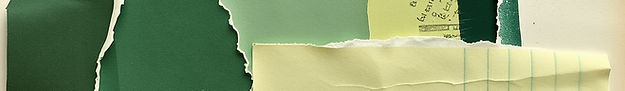 torn paper muted greens painted colors and shapes with some writing .jpg
