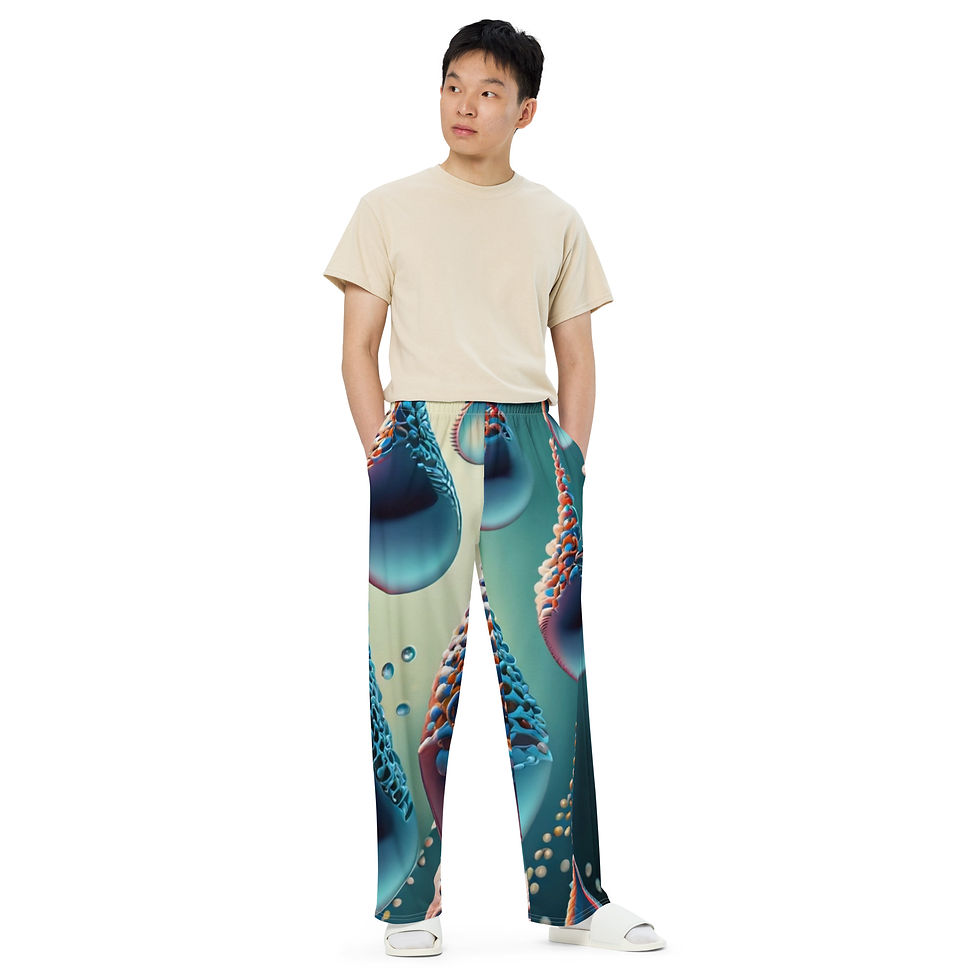Thumbnail: PG DNA EDITION All-over print unisex wide-leg pants