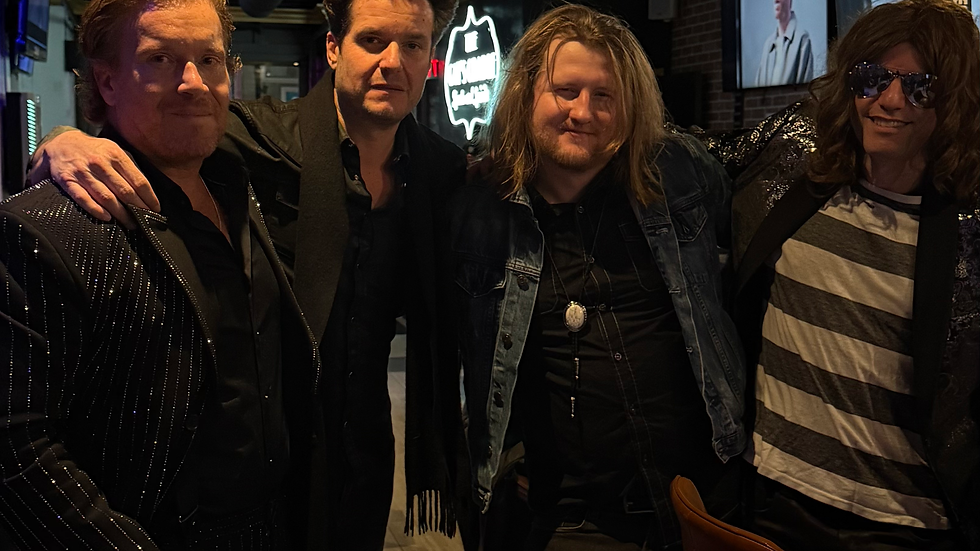 the "overkillers" tribute band stopped by the Cat's Cradle bar, for their killers tribute event.