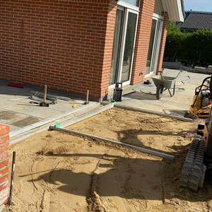 60x60 fliser for kunde i Næstved