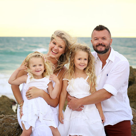  family at the beach