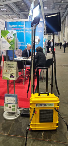 Figure 2: PZ-TL-II, Portable Towerlight System showcased at the booth