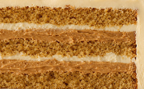 Biscoff swirl cake slice