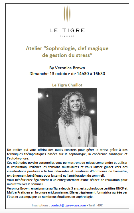 ATELIER :  LA CLE POUR GERER LE STRESS