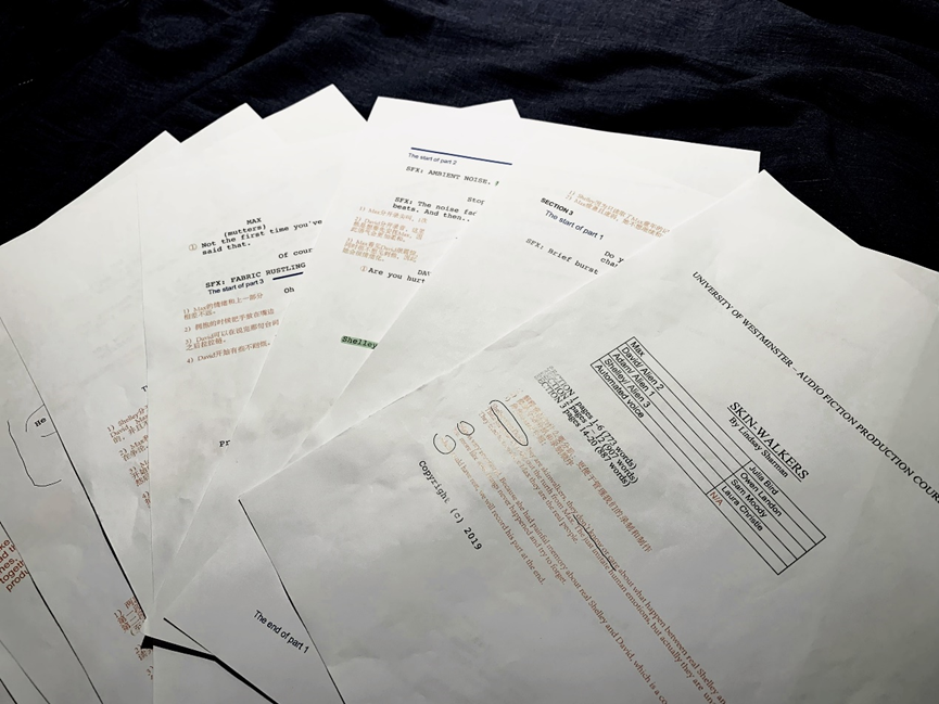 Preparation for the recording