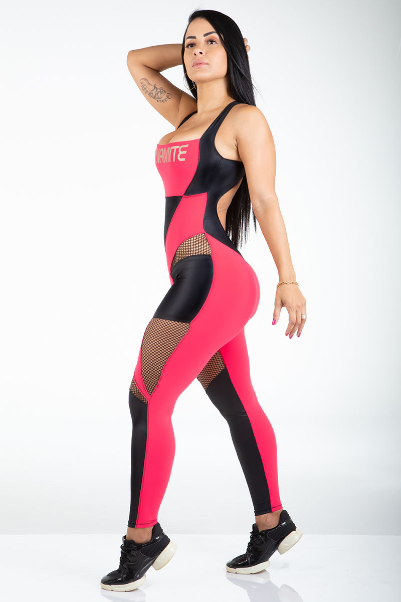 Miniatura: Macacão Fitness Clarette Red Dynamite