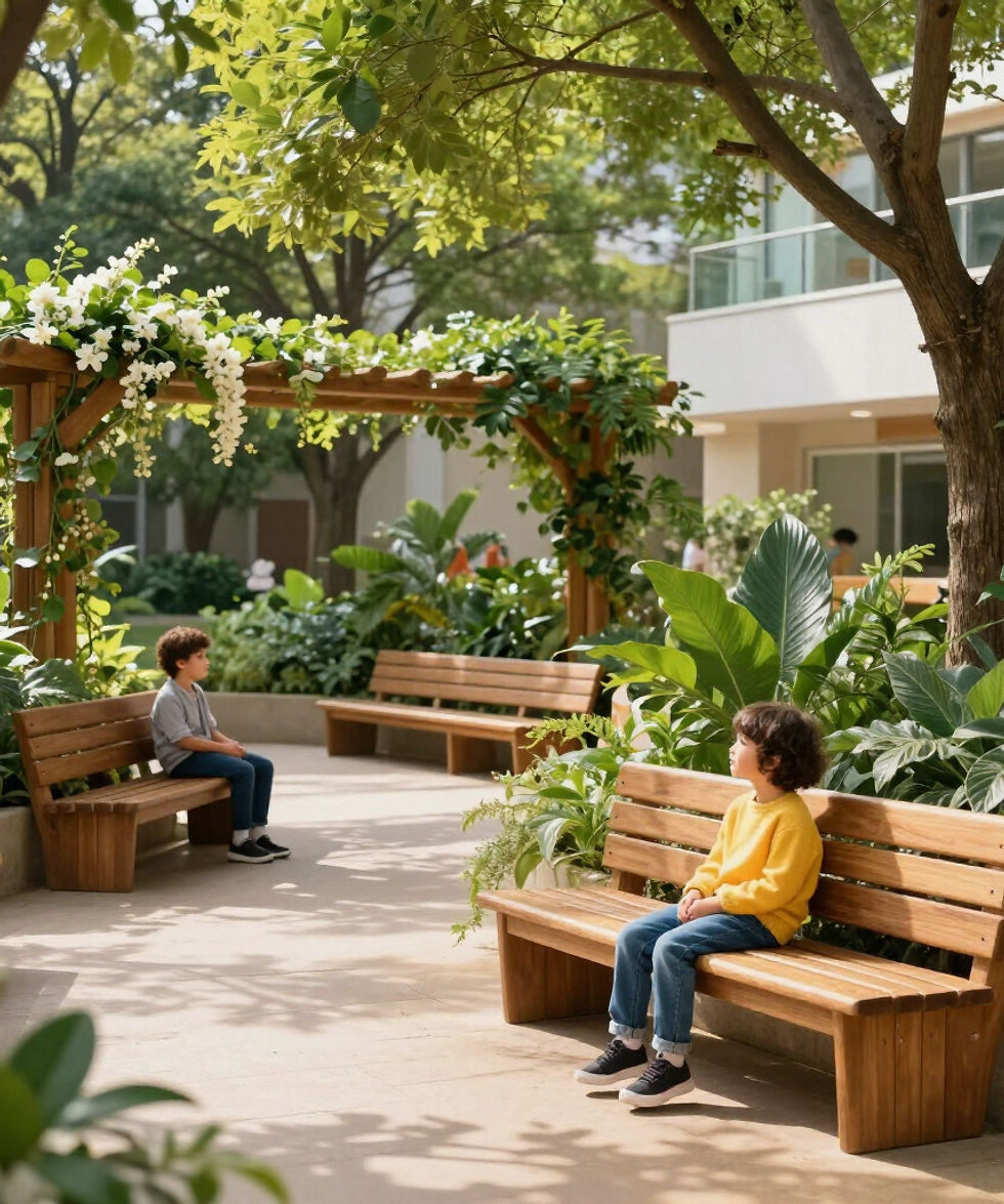 A peaceful and supportive hospital environment for families