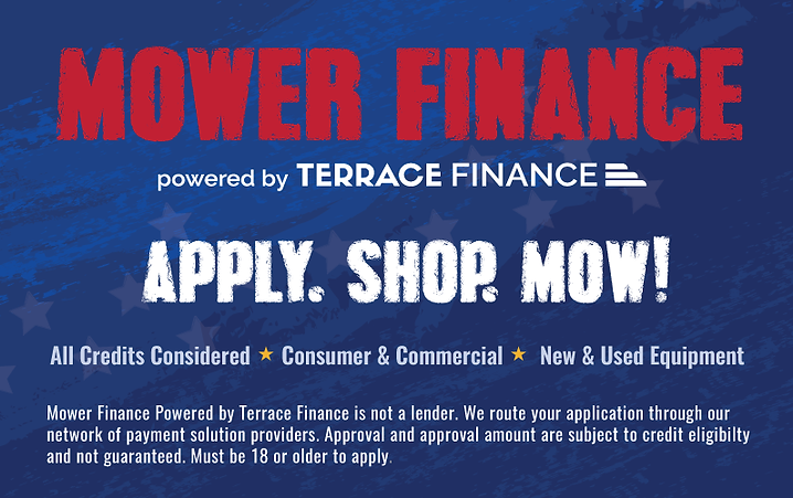 Kraftco Equipment financing available through Mower Finance powered by Terrace Finance.