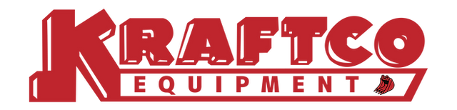 Kraftco Equipment logo – red lettering design for Kraftco’s construction and building supply division in Arkansas