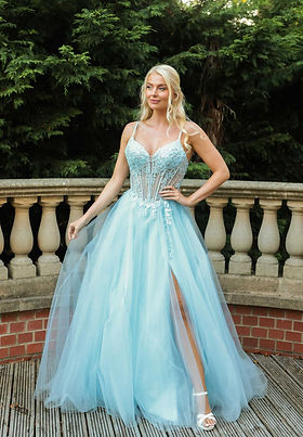 open lace back dress Colors 3247 Long Spaghetti Strap Sequin Prom Ball Gown – The Dress Outlet main image 1