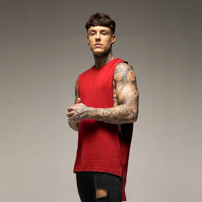 Thumbnail: Gym Warriors Cotton Sleeveless Shirt