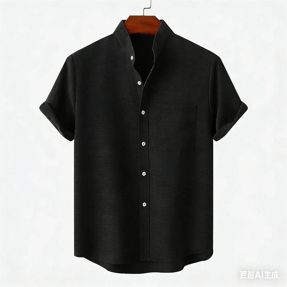 Thumbnail: Fegkzli men's short sleeved linen shirt, casual oversized loose and comfortable 