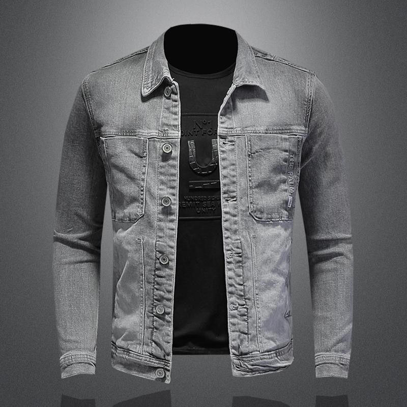Thumbnail: 2025 Men's Autumn Winter Brand Casual Cotton Jacket with American Retro Motorcyc