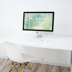 Event brand design displayed on a computer