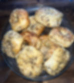 Homemade everything bagels