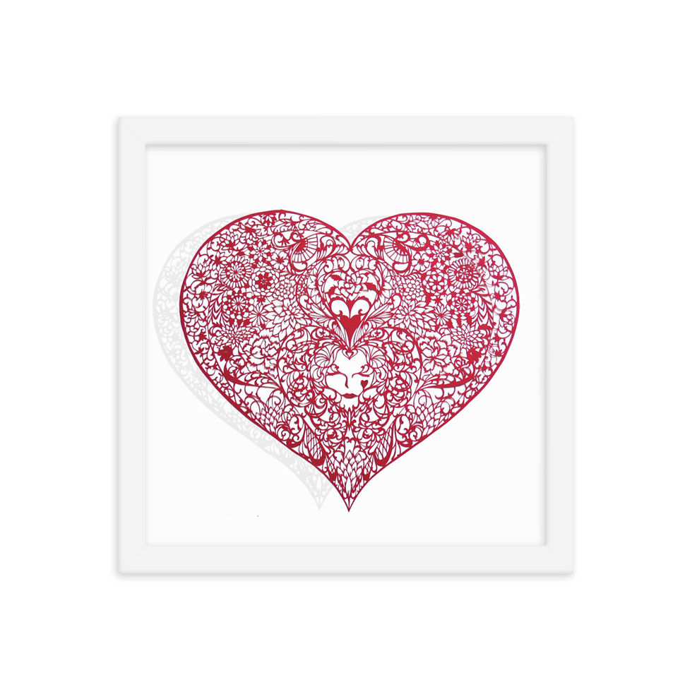 Thumbnail: Framed poster　Heart