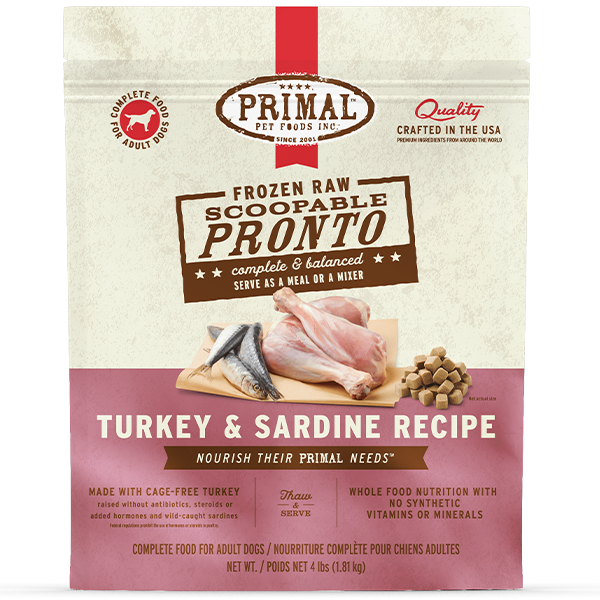 Primal Turkey & Sardine Pronto 4lbs