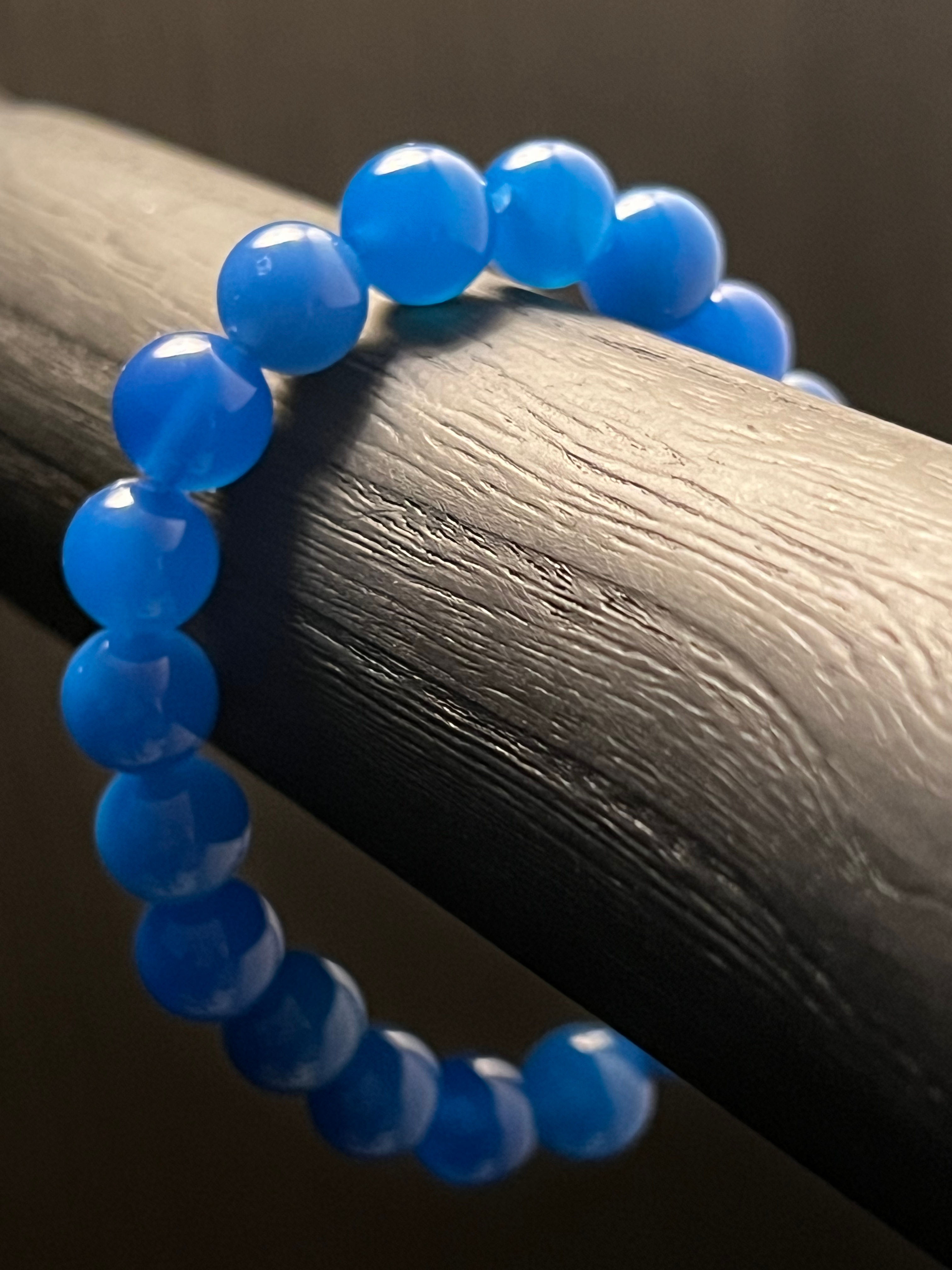 10mm Medium Beads-Azure Guardian Bracelet