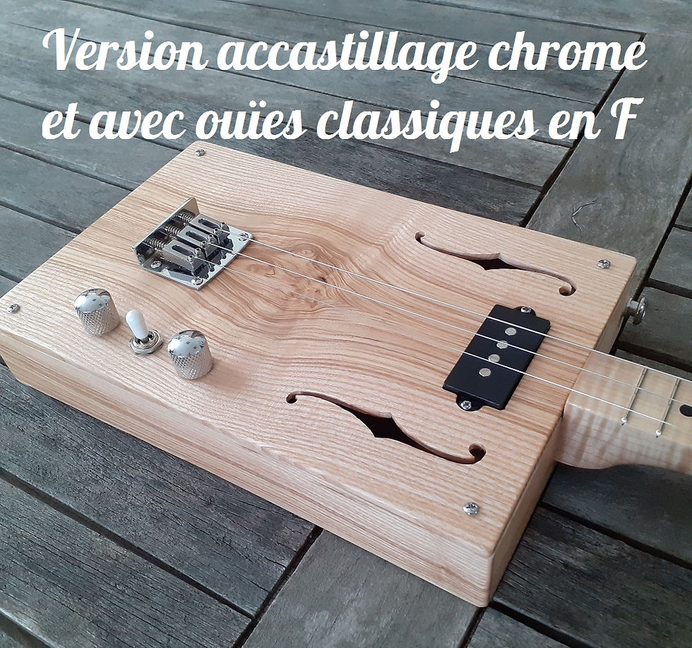 Miniature : Cigar Box Guitar Frêne Olivier