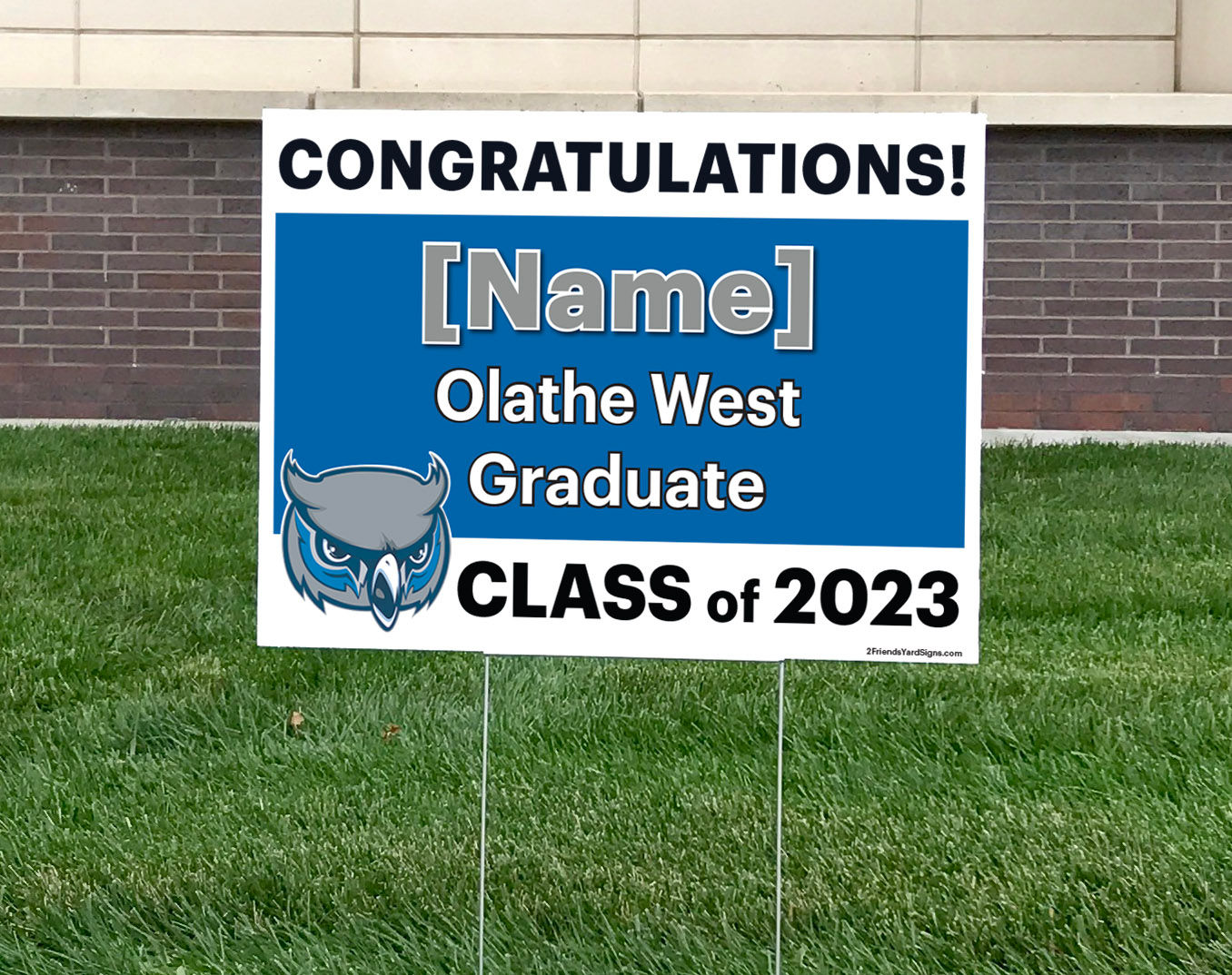 Olathe West High School - Personalized Graduation Signs